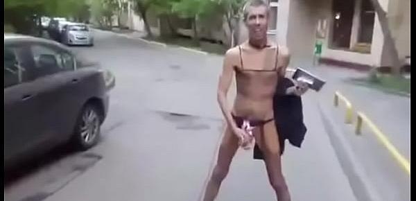  Russian famous fuck freak celebrity scandalous gray hair nude psycho bitch boy alcoholic drug addict skinny ass gay bisexual movie star in tights with collar on his neck very massive fat long big huge cock dick fetish weird masturbate public on the street